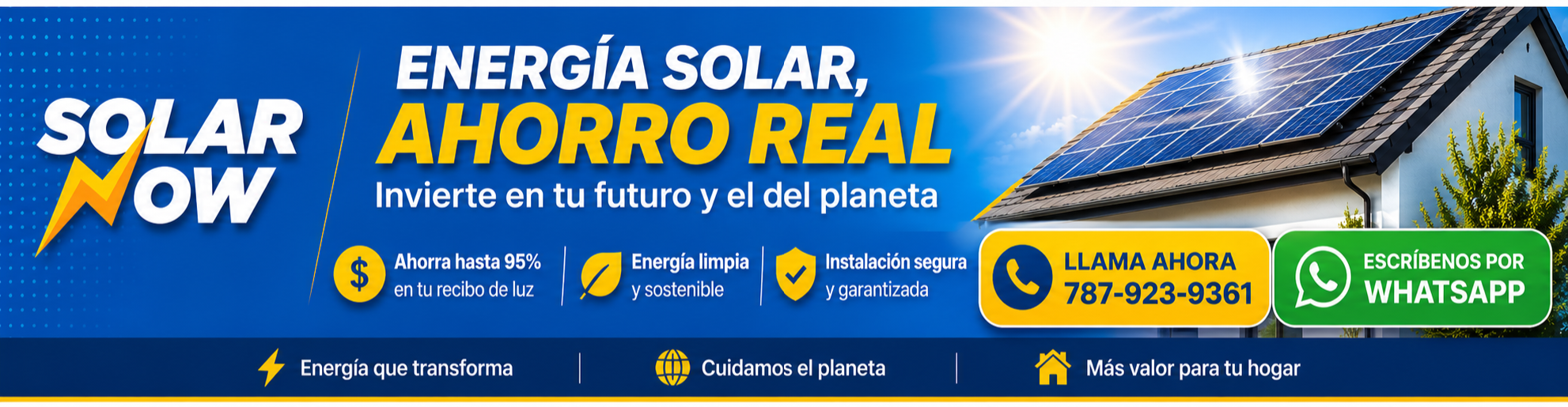 Solar Now — cotización por WhatsApp